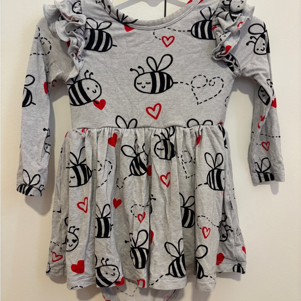 Little Sleepies Bee Mine Twirl Dress